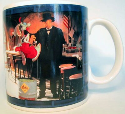 Roger Rabbit & Judge Doom Disney coffee mug