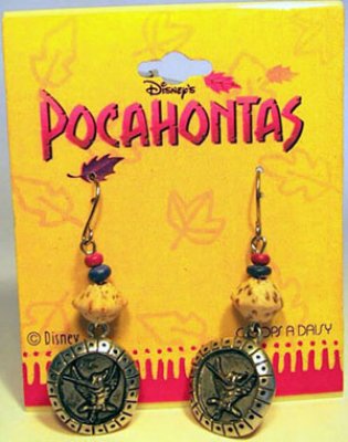 Flit drop earrings (Disney Pocahontas)