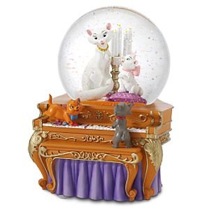 Details about   Snowglobe disney the aristocats marie berlioz and toulouse small snow globe show original title