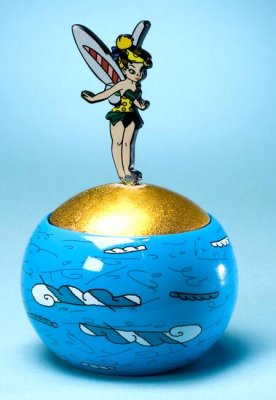 Tinker Bell on globe figure/box BRITTO
