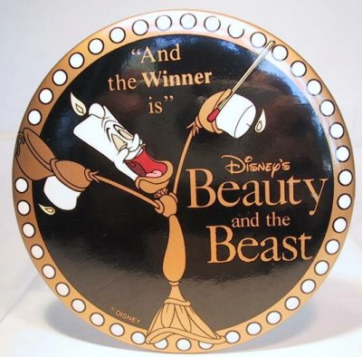 And the winner is...Beauty and the Beast button