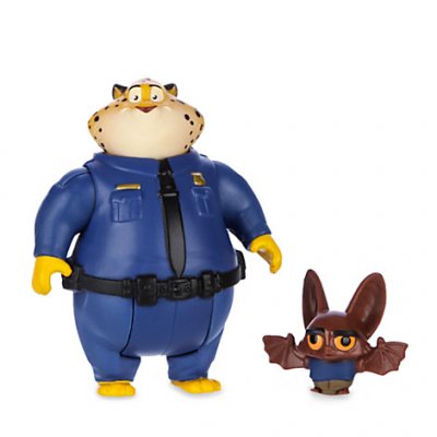Clawhauser and bat eyewitness Disney figurine set