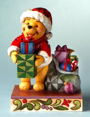 'Presents From Pooh' - Winnie the Pooh holiday figurine (Jim Shore Disney Traditions)