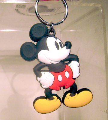 Mickey Mouse soft touch keychain (Monogram)