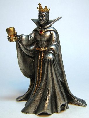 Evil Queen colored pewter figure
