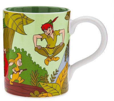Peter Pan and Lost Boys Disney coffee mug