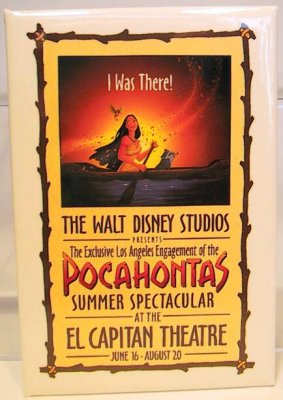 Pocahontas at the El Capitan Theatre button