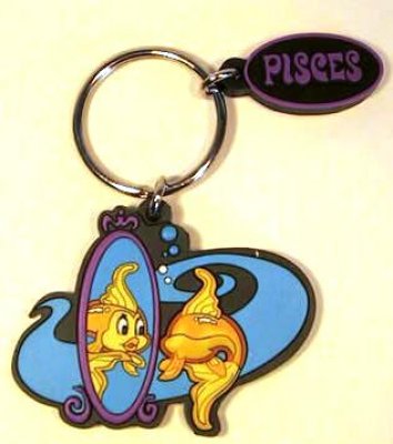 Cleo Pisces zodiac keychain