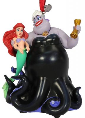 Ariel and Ursula singing Disney sketchbook ornament (2020)
