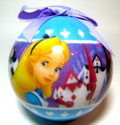 Alice in Wonderland decoupage ornament (2013)