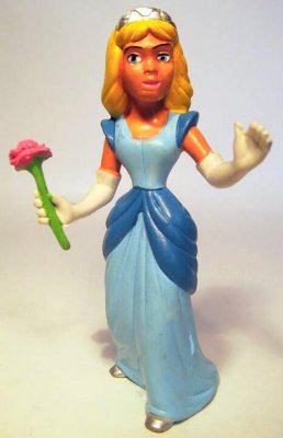 Cinderella with rose Disney PVC figurine