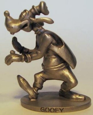 Goofy with hands out Disney pewter figure