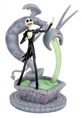 'Soulful Soliloquy' - Jack Skellington at fountain figurine (Jim Shore Disney Traditions)