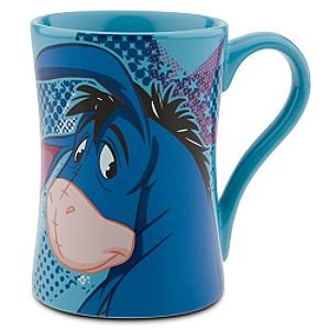 Eeyore Glum and Blue Mug