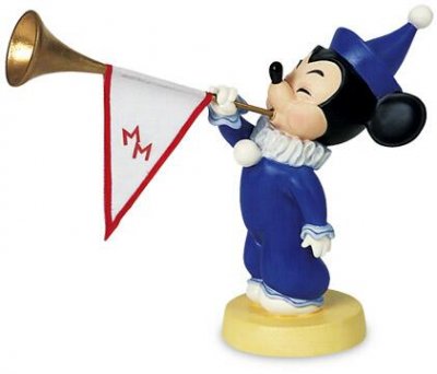 'Sound the Trumpets' - Mickey Mouse's nephew figurine, from The Mickey Mouse Club (Walt Disney Classics Collection - WDCC)