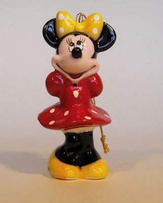 Minnie Mouse red dress Disney ornament