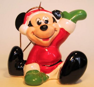 Mickey Mouse sitting Disney ornament