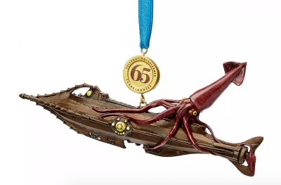 20,000 Leagues Under the Sea' Nautilus and giant squid Disney legacy sketchbook ornament
