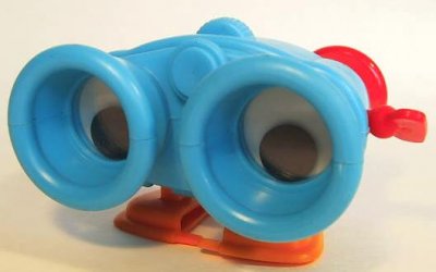 Lenny the binoculars wind-up fast food toy.