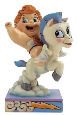 'Friends Take Flight' - young Hercules and Pegasus figurine (Jim Shore Disney Traditions)