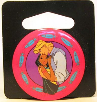 Pocahontas & John Smith button