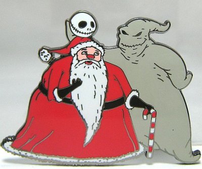 Jack Skellington & Sandy Claws & Oogie-Boogie pin (Mystery pin set)