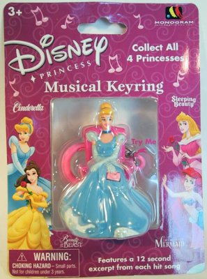 Cinderella musical keychain