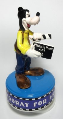 Goofy with clapperboard 'Hooray for Hollywood' Disney music box