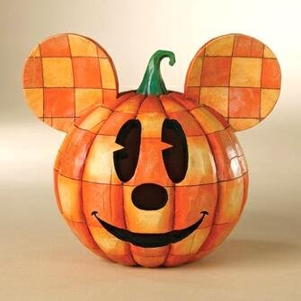 Happy Halloween Mickey Mouse Halloween pumpkin head figure