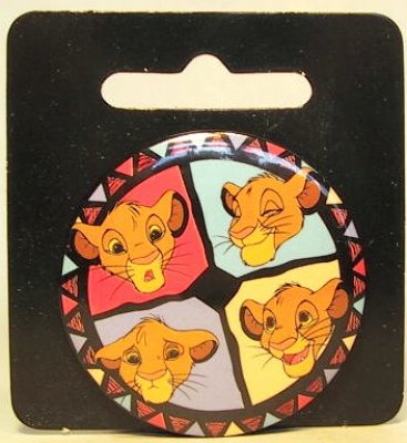 4 faces of young Simba button