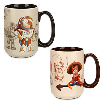Woody and Buzz Lightyear Toy Story mug set 20th anniversary