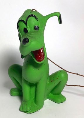 Disney's Pluto green rubber ornament