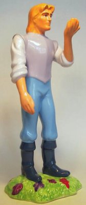 John Smith holding a compass Disney figurine