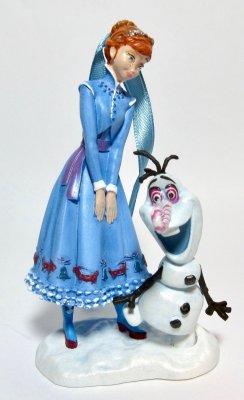 Anna with Olaf sketchbook ornament (from 'Olaf's Frozen Adventure')