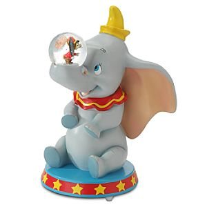Dumbo and Timothy Mouse jumbo musical snowglobe