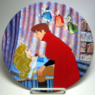 Awakened by a kiss decorative plate