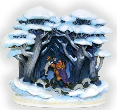 Beastly Fight (Olszewski Disney miniature figurine)