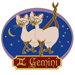 Si & Am Gemini horoscope jumbo pin from our Pins collection | Disney  collectibles and memorabilia | Fantasies Come True