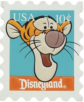 Tigger Disneyland postage stamp magnet