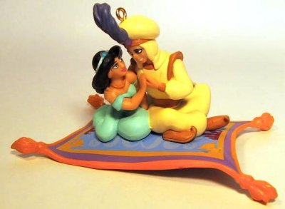 Magic carpet ride - Aladdin and Jasmine ornament