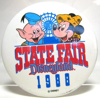 State Fair Disneyland 1988 button
