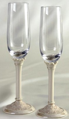 Cinderella champagne flutes (WDCC-Romance) Set of 2