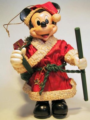 Mickey Mouse as Santa Clause Disney ornament