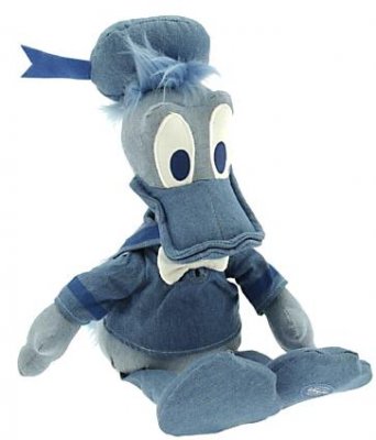 Donald Duck denim soft toy plush doll (Disney)