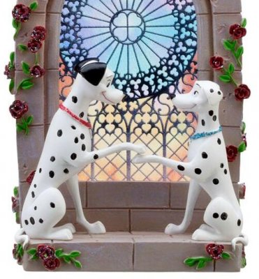 Pongo & Perdita 101 Dalmatians Christmas Handmade Ornament/Magnet/Dollhouse Mini 