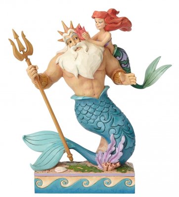 'Daddy's Little Princess' - Ariel and King Triton figurine (Jim Shore Disney Traditions)