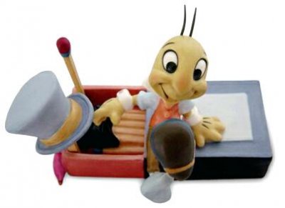 'Let your conscience be your guide.' - Jiminy Cricket figurine (WDCC)