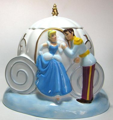 Cinderella's enchanted pumpkin carriage cookie jar