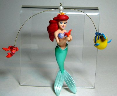 Ariel and Flounder & Sebastian ornament (Hallmark)