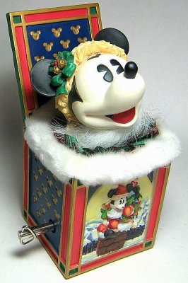 Disney Mickey Mouse musical Jack-in-the-Box figure